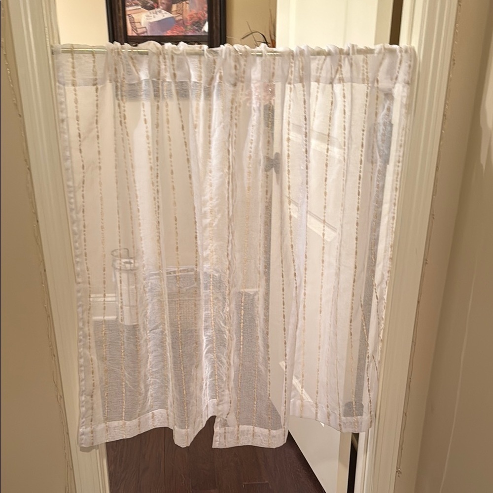 Sheer Striped Window Panels - Picture 8 of 8